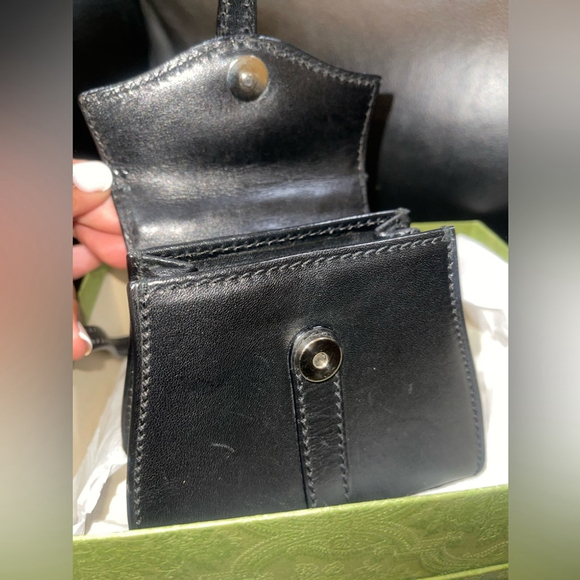 Gucci Vintage Leather Mini Shoulder Bag early 1990’s in box, COA - Picture 3 of 9